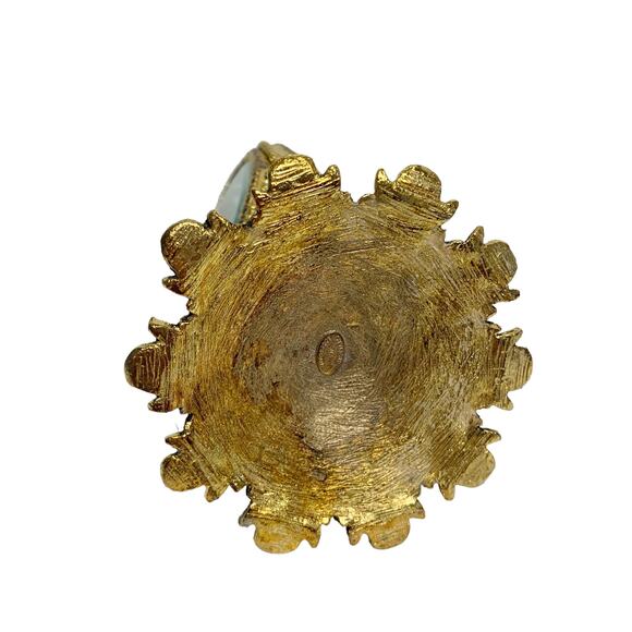 Vintage Stylebuilt NY Gold Ormolu Filigree Ornate Rose Perfume Bottle - Picture 12 of 13